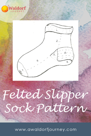 Waldorf grade five sock pattern