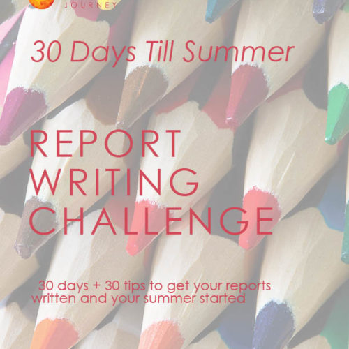Waldorf 30 day report writing challenge