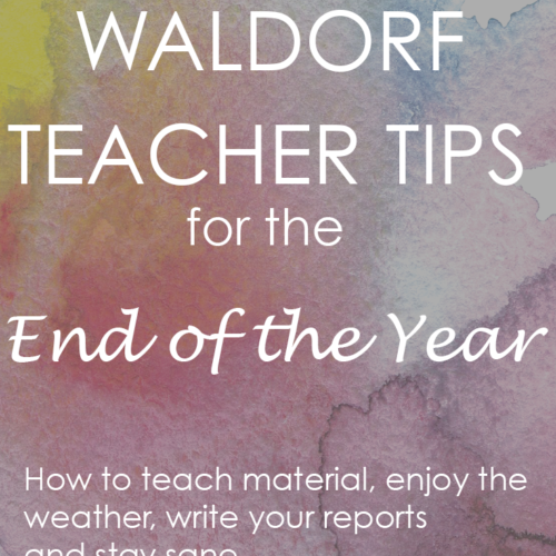 waldorf teacher tips