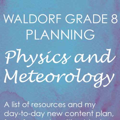 waldorf physics meteorology