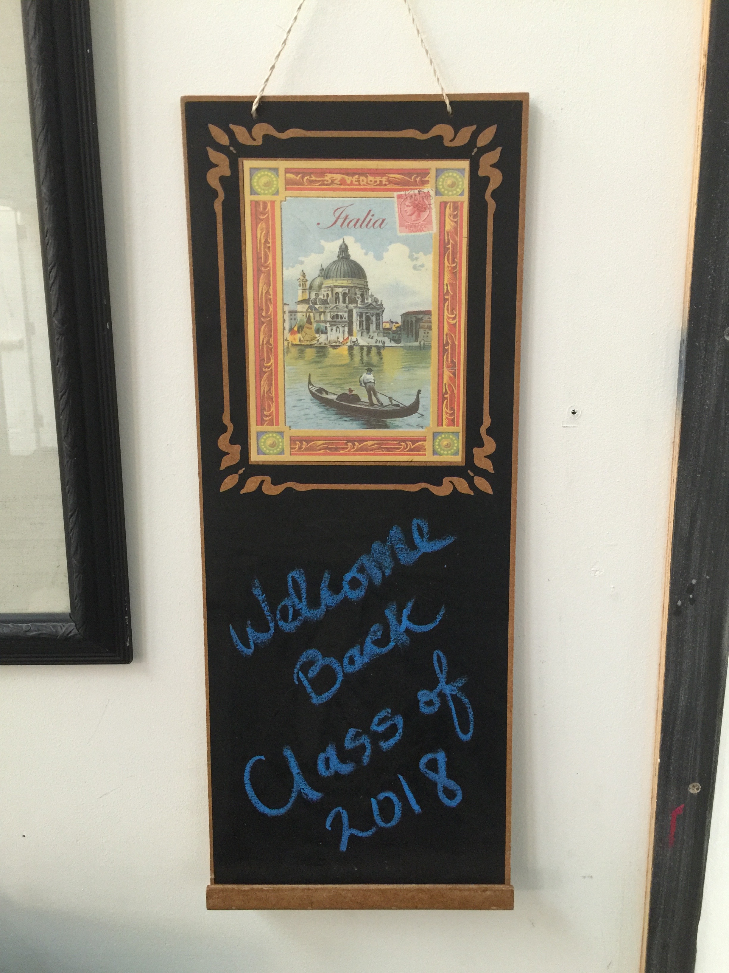 welcome back class of 2018